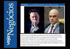Claudio Vasques Tact�Mind e Brazil Panels na Revista Veja Neg�cios Proibi��o do X (twitter)